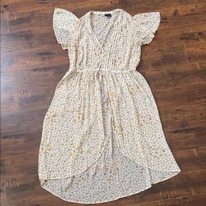 Torrid Floral Dress with Yellow and White